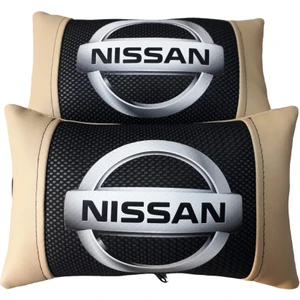 Nissan Bej Deri Boyun Yastığı