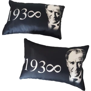 1938 Atatürk Siyah Boyun Yastığı