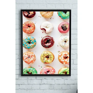 Donut Mutfak Çerçeveli Tablo  21 x 30 cm
