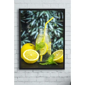 Limonata Mutfak Çerçeveli Tablo  21 x 30 cm