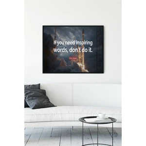 Elon Musk Girişimcilik Çerçeveli Tablo 6  21 x 30 cm