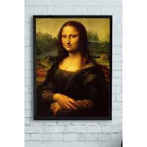 Leonardo da Vinci - Mona Lisa Sanatsal Çerçeveli Tablo  21 x 30 cm