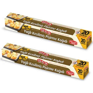 To-Fi-Ta Hazır Kesilmiş Yağlı Pişirme Kağıdı 20'li x 2 - 40 Yaprak 42 x 37 cm