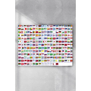 Ülke Bayrakları Eğitim Posteri  40 x 60 cm