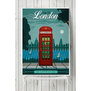 Londra Vintage Poster  40 x 60 cm