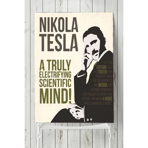 Nikola Tesla Bilimsel Poster  40 x 60 cm