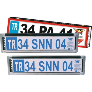 PA 55 Paslanmaz Plaka Altlığı Beyaz Reflektörlü (2 Adet)