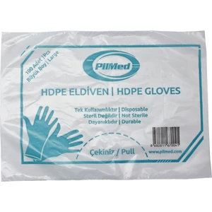 Pilmed Tek Kullanımlık Şeffaf Poşet Eldiven 1000'LI