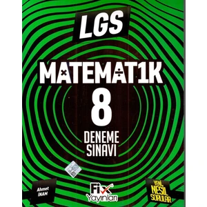 Fix Yayınları 8. Sınıf Matematik Deneme Sınavı