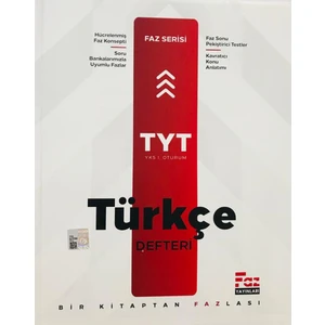 Faz Yayınları TYT Türkçe Defteri