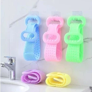 Banyo Sırt Kesesi Çift Taraflı Slıkon Duş Lifi Sırt Fırçası 70 cm