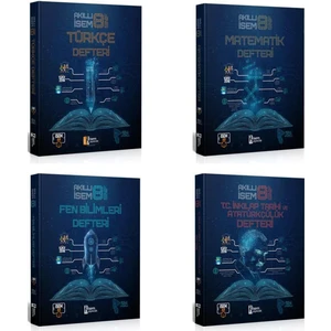 İSEM Yayıncılık 8. Sınıf Akıllı Türkçe Matematik Fen ve İnkılap Defter Seti