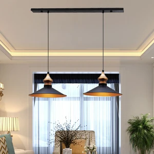 Ikili Salon Siyah Avize