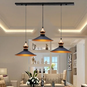 Üçlü Salon Siyah Avize