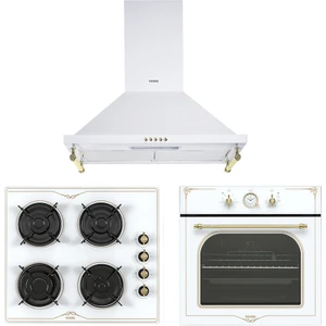 Beyaz Rustik Ankastre Set (AO-6104 YRB-AD-6002 RB-AF-7688 RB)
