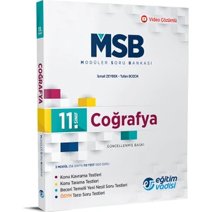 Eğitim Vadisi Yayınları 11.Sınıf Coğrafya Modüler Soru Bankası