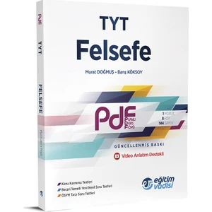 Eğitim Vadisi Yayınları TYT PDF Felsefe Video Anlatım Destekli