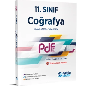 Eğitim Vadisi Yayınları 11.Sınıf PDF Coğrafya Video Anlatım Destekli