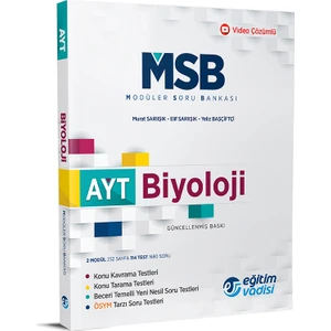 Eğitim Vadisi Yayınları AYT Biyoloji Modüler Soru Bankası Video Çözümlü