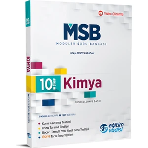 Eğitim Vadisi Yayınları 10.Sınıf Kimya Modüler Soru Bankası