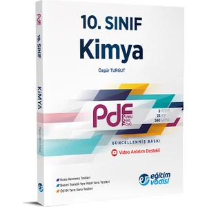 Eğitim Vadisi Yayınları 10.Sınıf PDF Kimya Video Anlatım Destekli
