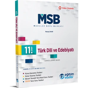 Eğitim Vadisi Yayınları 11.Sınıf Türk Dili Ve Edebiyatı Modüler Soru Bankası