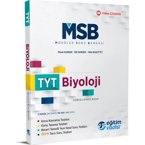 Eğitim Vadisi Yayınları TYT Biyoloji Modüler Soru Bankası Video Çözümlü