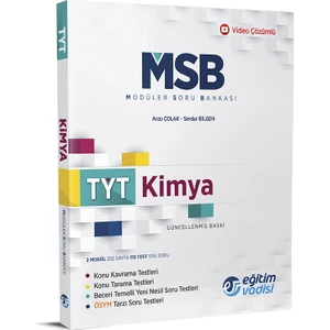 Eğitim Vadisi Yayınları TYT Kimya Modüler Soru Bankası Video Çözümlü