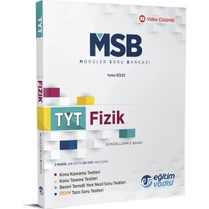 Eğitim Vadisi Yayınları TYT Fizik Modüler Soru Bankası Video ÇözümlüYunus Güleç
