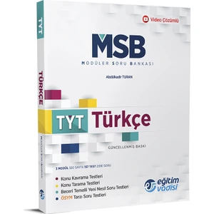 Eğitim Vadisi Yayınları TYT Türkçe Modüler Soru Bankası Video Çözümlü