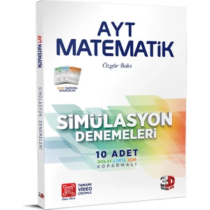 3D Yayınları AYT Matematik 10'lu Simülasyon Denemeleri Tamamı Video Çözümlü