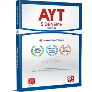 3D Yayınları AYT 5'li Sayısal Deneme Tamamı Video Çözümlü