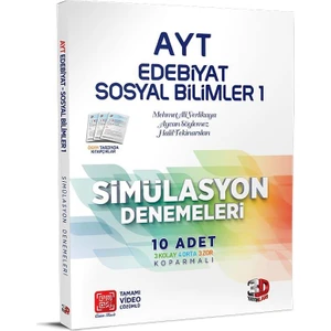 3D Yayınları AYT Edebiyat Sosyal Bilimler 10'lu Simülasyon Denemeleri Tamamı Video Çözümlü