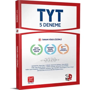 3D Yayınları TYT 5'li Deneme ÖSYM Tarzında Tamamı Video Çözümlü