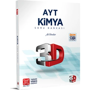 3D Yayınları AYT Kimya Soru Bankası Tamamı Video Çözümlü