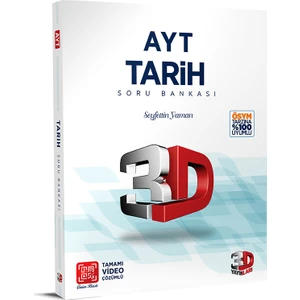 3D Yayınları AYT Tarih Soru Bankası Tamamı Video Çözümlü