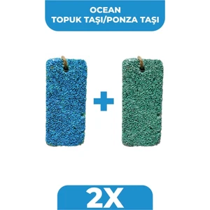 Topuk Ponza Taşı 2 Adet Renkli Taşlar ile Ayak Bakımınızı Kolaylaştırın