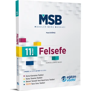 Eğitim Vadisi Yayınları 11.Sınıf Felsefe Modüler Soru BankasıMurat Doğmuş