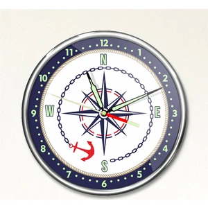 Dekor Loft Premium Gece Parlayan Denizci Çocuk Odası Duvar Saati PFS-1733