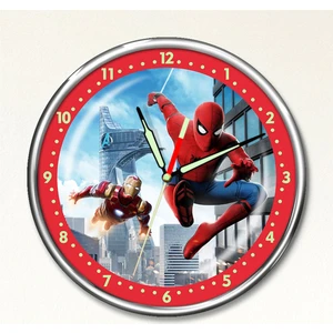 Dekor Loft Premium Gece Parlayan Örümcek Adam Çocuk Odası Duvar Saati PFS-1782