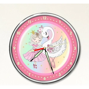 Dekor Loft Premium Gece Parlayan Balerin Çocuk Odası Duvar Saati PFS-1777