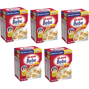 Bebe Sütlü Bisküvi 800 gr x 5 Adet