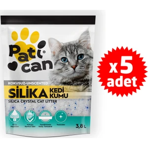 Silika Kristal Kedi Kumu 3.8 lt x 5 Adet
