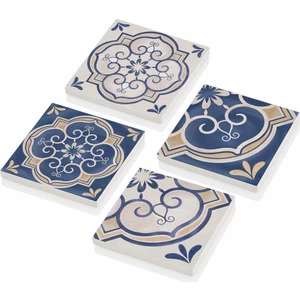 The Mia Taş Bardak Altlığı  4'lü Set  Tile