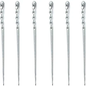 Mangal Metal Burgulu Şiş 6'lı