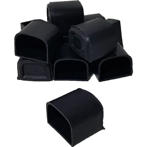 Sandalye Ayağı Siyah D Model Masa Ayağı Plastik Tabure Ayağı