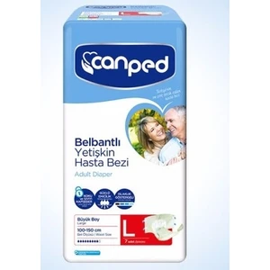Belbantlı Yetişkin Hasta Bezi Büyük Beden Large 7 Adet