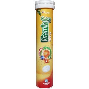 Vitamin C Plus Efervesan Tablet Portakal Aromalı 1000 Mg