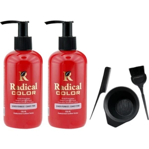 Color Saç Boyası Şeker Pembesi 250 ml 2 Adet ve Saç Boya Kabı Seti