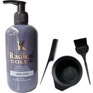 Color Saç Boyası Gümüş 250 ml ve Saç Boya Kabı Seti